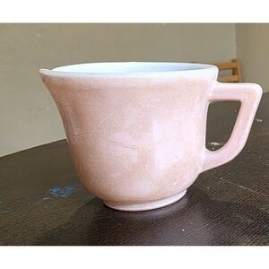 HAZEL ATLAS -20th Century Little Hostess- Child's Creamer. 2 Oz PINK 1935.  MCM